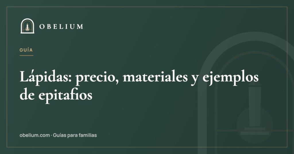 Lápidas: precio, materiales y ejemplos de epitafios